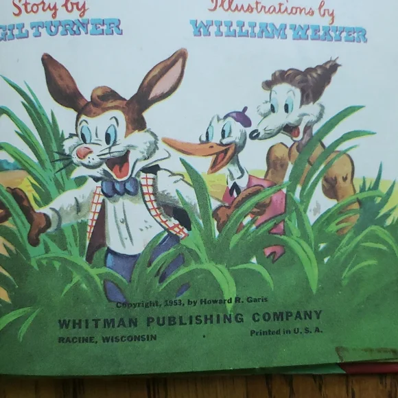 Vintage 50s Uncle Wiggily And The Alligator Hardcover Children's Book - Picture 3 of 9